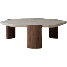 Load image into Gallery viewer, Kimitomo Hex Travertine Coffee Table
