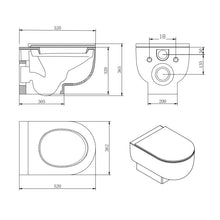 Load image into Gallery viewer, Hallmann Wall-Hung Toilet