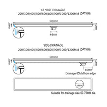 Load image into Gallery viewer, Tolmin Linear Shower Drain Cover