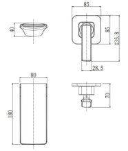 Load image into Gallery viewer, Luxe Wall-Mounted Mixer Faucet
