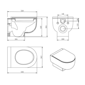 Hallmann Wall-Hung Toilet