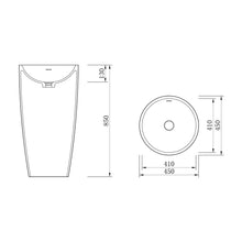 Load image into Gallery viewer, Miro Freestanding Basin (White)
