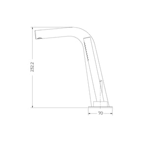 Silas One Deck-Mounted Bathtub Mixer Faucet