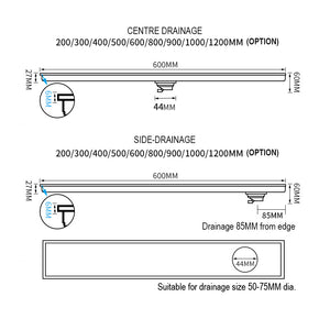 Tolmin Linear Shower Drain Cover