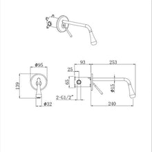 Load image into Gallery viewer, Tulip Wall-Mounted Mixer Faucet
